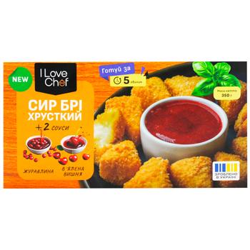 Сыр I Love Chef Бри в панировке с ягодными соусами замороженный 350г - купить, цены на КОСМОС - фото 2
