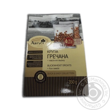 Крупа Август гречана з насінням льону 350г х6 купити, ціни на МегаМаркет - фото 4