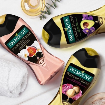 Гель для душу Palmolive Розкіш олій з екстрактами інжиру білої орхідеї та оліями 250мл - купити, ціни на МегаМаркет - фото 4