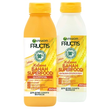 Garnier Fructis Superfood Banana Nourishing Conditioner 350ml - buy, prices for - photo 13