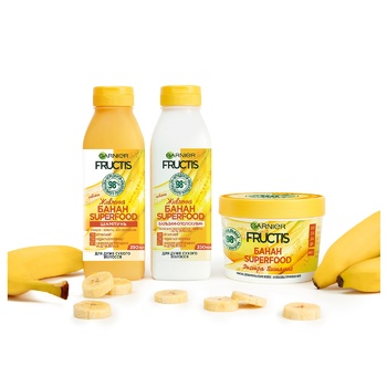 Garnier Fructis Banana Superfood Nourishing For Dry Hair Balsam-Conditioner 350ml - buy, prices for NOVUS - photo 5