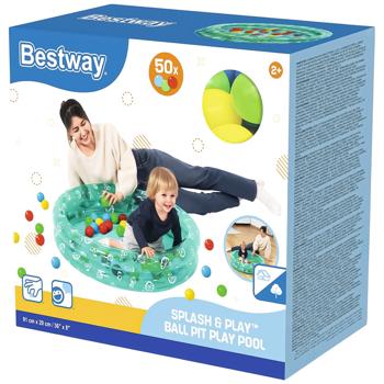 Бассейн Bestway Splash & Play надувной детский с шариками 91х20см