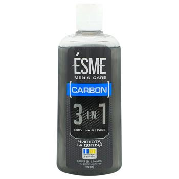 Esme Carbon Shower Gel & Shampoo 400g - buy, prices for Chudo Market - photo 1