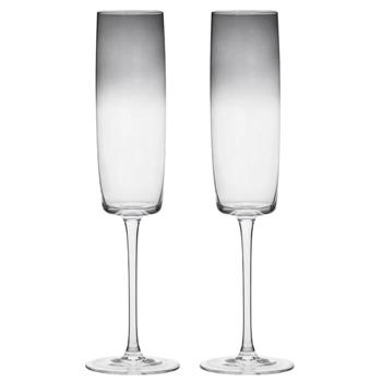 Ardesto Black Mars Mira Grey Set of Champagne Glasses 2pcs 270ml - buy, prices for Tavria V - photo 1