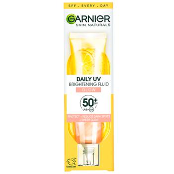 Garnier Skin Naturals Sunscreen Day Fluid with Vitamin C SPF50+ 50ml - buy, prices for MegaMarket - photo 1