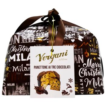 Панеттоне Vergani Три шоколада 750г - купить, цены на WINETIME - фото 2