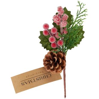 Гілка декоративна Koopman з ягодами в асортименті 22см - купити, ціни на КОСМОС - фото 6