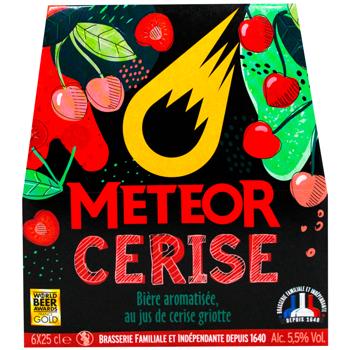 Пиво Meteor Cerise Pack светлое нефильтрованное 5,5% 6шт*250мл - купить, цены на WINETIME - фото 2