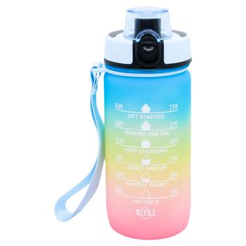 Zed Colored Water Bottle with Measuring Scale 20.5x7cm in Assortment - buy, prices for - photo 2