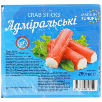 Admiral Chilled Crab Sticks 250g - buy, prices for COSMOS - photo 1