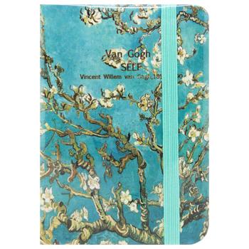 Книга записная Buromax Almond Branches бирюзовая А7 80 листов