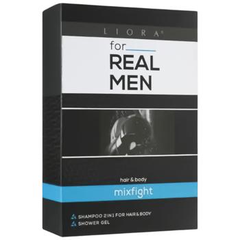 Набір подарунковий Liora for Real Men Mixfight Шампунь-гель для душу 250мл + Гель для душу 250мл - купити, ціни на NOVUS - фото 1