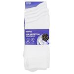 Novus Set of Long Men's Socks s.27-29 White 5 Pairs
