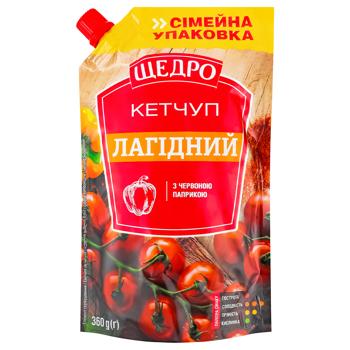 Кетчуп Щедро Лагідний 360г - купити, ціни на Ідеал - фото 1