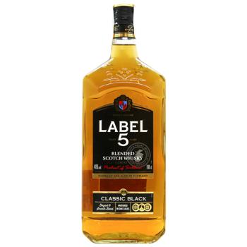 Виски Label 5 Classic Black 40% 1л