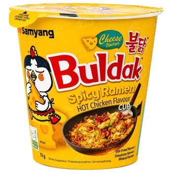 Samyang Buldak Hot Chicken Cheese Ramen Noodles 70g - buy, prices for COSMOS - photo 1