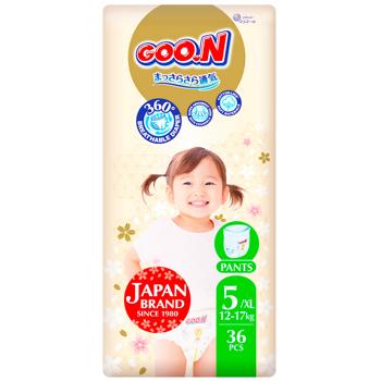 Подгузники-трусики Goo.N Premium Soft 12-17кг XL 36шт - купить, цены на NOVUS - фото 8