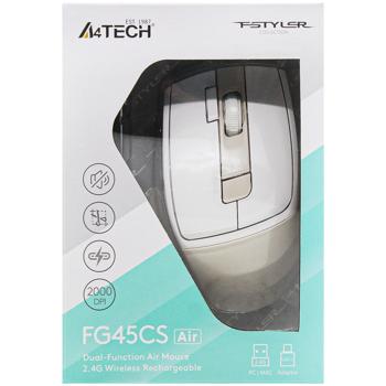 A4Tech Fstyler FG45CS Cream Beige Air Wireless Mouse - buy, prices for Auchan - photo 3