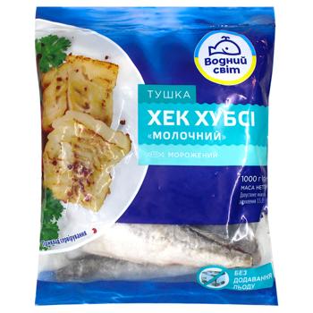Хек тушка Водный мир Хубси Молочный мороженый 1кг