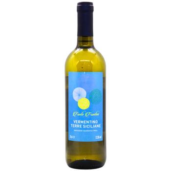Fonte Frontini Vermentino Terre Siciliane White Dry Wine 13% 0.75l