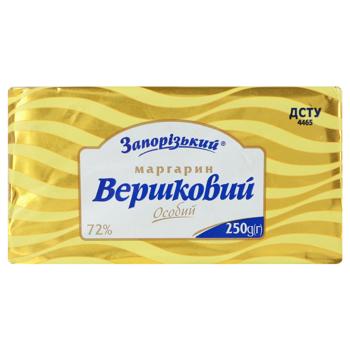 Маргарин Запорізький Вершковий Особий 72% 250г - купити, ціни на - фото 3