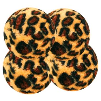 Trixie Leopard Balls with Rattle Toy for Cats 4cm 4pcs - buy, prices for - photo 3