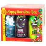 Набор пива Mikki Brew Happy New Year Box нефильтрованное 0,33л х 6шт