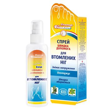 Спрей Біокон Швидка допомога для втомлених ніг 100мл - купити, ціни на МегаМаркет - фото 1