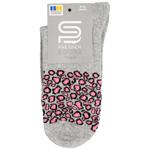 Premier Socks Women's Crew Socks with Print s.23-25 Light Grey