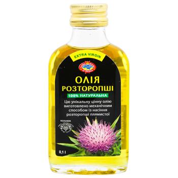 Масло расторопши Golden Kings of Ukraine первого холодного отжима нерафинированное 100мл - купить, цены на КОСМОС - фото 3
