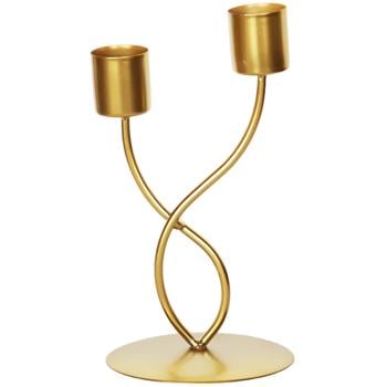 candlestick golden metal 17cm China - buy, prices for - photo 1