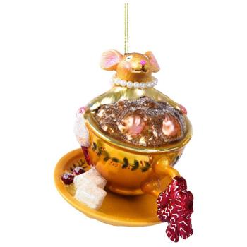 Decoris Mouse and Coffee Glass Pendant 11cm in assortment - buy, prices for - photo 4