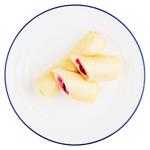 Млинці з сиром і вишнею