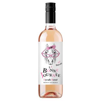La Bonne Journee Syrah Rose IGP Pays d'Oc rose dry Wine 12% 0.75l - buy, prices for Ideal - photo 1