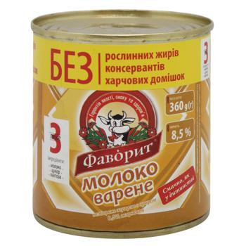 Favorit Boiled Condensed Milk with Sugar 8.5% 360g - buy, prices for  - photo 1