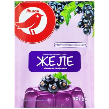 Желе Auchan со вкусом смородины 90г