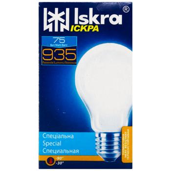 Лампа Искра матовая А55 230В 75Вт Е27 - купить, цены на - фото 2