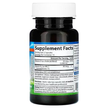 Carlson Labs Vitamins D3 and K2 30 capsules - buy, prices for - photo 2