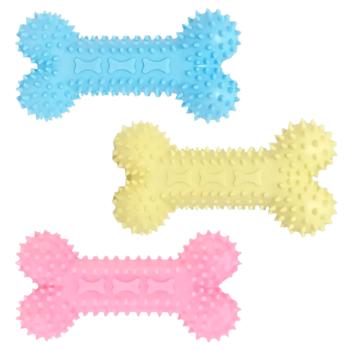 Игрушка для собак Pet Fun Косточка 12х6см цвет в ассортименте - купить, цены на MasterZoo - фото 1
