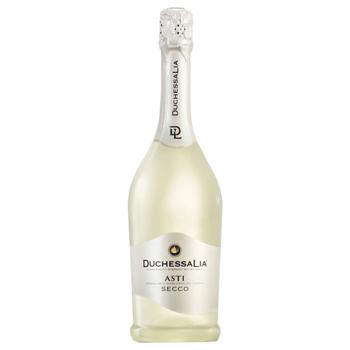 Вино игристое DuchessaLia Asti Secco DOCG белое сухое 10,5% 0,75л - купить, цены на Чудо Маркет - фото 1