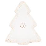 Bona Di Winter's Tale Porcelain Christmas Tree Shaped Dish 30.5cm