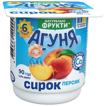 Творожок Агуня персик 3,9% 90г - купить, цены на КОСМОС - фото 2