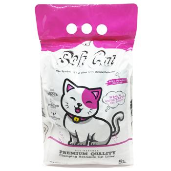 Наполнитель гигиенический Soft Cat Baby Powder для кошек 5л