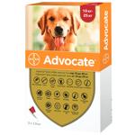 Bayer/Elanco Advocate Drops on the Withers for Dogs from 10 to 25kg Against External and Internal Parasites 3 pipettes