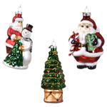 Decoris Christmas Figurine Christmas Tree Pendant 7x7x12cm in assortment