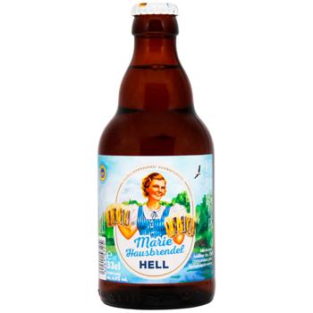 Пиво Schwarzbrau Marie Hausbrendel Hell светлое фильтрованное 4,8% 0,33л