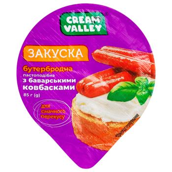 Закуска бутербродна Cream Valley з баварськими ковбасками 85г - купити, ціни на Біотус - фото 2