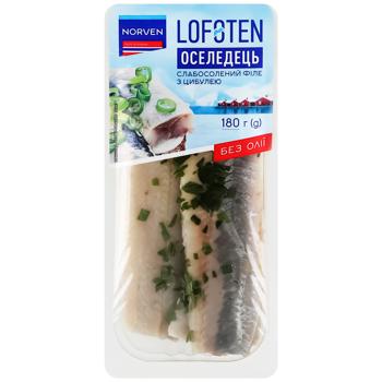 Norven Lightly Salted Herring Fillet with onion 180g