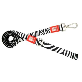 Max Molly Short Leash Зебра повідець для собак 1,2 м х 1,5 см - різнокольоровий - купити, ціни на MasterZoo - фото 1