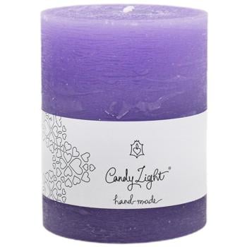 Candy Light Purple Cylinder Candle 8x10cm - buy, prices for - photo 1